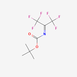 molecular formula C8H9F6NO2 B1598112 tert-Butyl (2,2,2-Trifluoro-1-trifluoromethyl-ethylidene)-carbamate CAS No. 52786-55-7