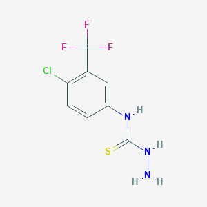 molecular formula C8H7ClF3N3S B1598117 4-[4-chloro-3-(trifluoromethyl)phenyl]-3-thiosemicarbazide CAS No. 38901-30-3