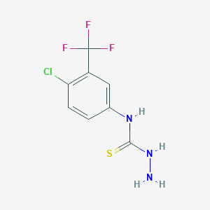 molecular formula C8H7ClF3N3S B1598117 N-(4-Chloro-3-(trifluoromethyl)phenyl)hydrazinecarbothioamide CAS No. 38901-30-3