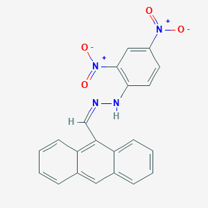 molecular formula C21H14N4O4 B159812 9-Anthracenecarbaldehyde 2,4-dinitrophenyl hydrazone CAS No. 10208-19-2