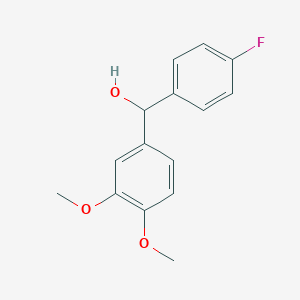 molecular formula C15H15FO3 B1598126 4-Fluoro-3',4'-dimethoxybenzhydrol CAS No. 844856-32-2