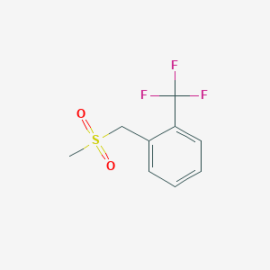 molecular formula C9H9F3O2S B1598134 1-(Methylsulfonylmethyl)-2-(trifluoromethyl)benzene CAS No. 886497-88-7