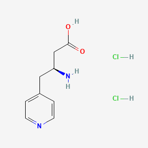 molecular formula C9H14Cl2N2O2 B1598136 (S)-3-Amino-4-(pyridin-4-yl)butanoic acid dihydrochloride CAS No. 270065-68-4