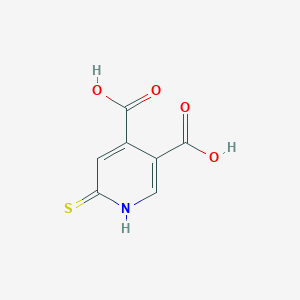 molecular formula C7H5NO4S B1598144 6-Mercaptopyridine-3,4-dicarboxylic acid CAS No. 219652-62-7