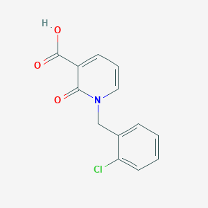 molecular formula C13H10ClNO3 B1598148 1-(2-Chlorobenzyl)-2-oxo-1,2-dihydro-3-pyridinecarboxylic acid CAS No. 66158-19-8
