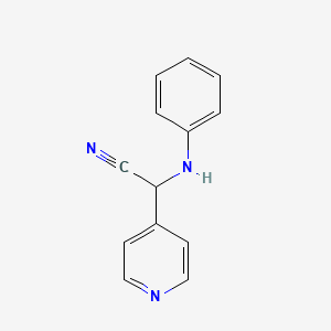 molecular formula C13H11N3 B1598152 2-(Phenylamino)-2-(pyridin-4-yl)acetonitrile CAS No. 97383-66-9