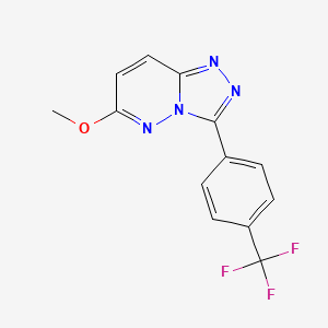 molecular formula C13H9F3N4O B1598158 6-Methoxy-3-[4-(trifluoromethyl)phenyl][1,2,4]triazolo[4,3-b]pyridazine CAS No. 289651-70-3