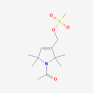 molecular formula C12H21NO4S B1598166 (1-Acetyl-2,2,5,5-tetramethylpyrrol-3-yl)methyl methanesulfonate CAS No. 887352-28-5