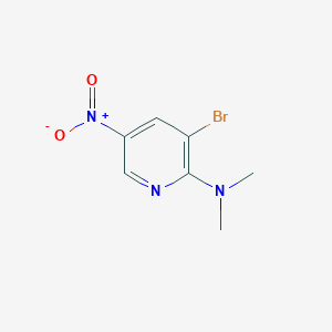 molecular formula C7H8BrN3O2 B1598176 3-bromo-N,N-dimethyl-5-nitropyridin-2-amine CAS No. 26163-05-3