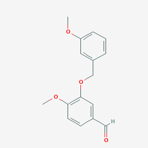 molecular formula C16H16O4 B1598179 4-Methoxy-3-[(3-methoxybenzyl)oxy]benzaldehyde CAS No. 667412-90-0