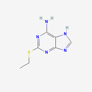 molecular formula C7H9N5S B1598183 2-(Ethylthio)-9H-purin-6-amine CAS No. 33436-90-7