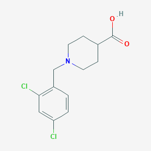 molecular formula C13H15Cl2NO2 B1598184 1-[(2,4-dichlorophenyl)methyl]piperidine-4-carboxylic Acid CAS No. 901920-31-8