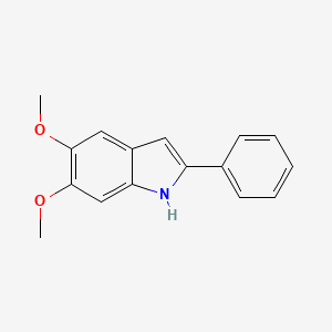 molecular formula C16H15NO2 B1598188 5,6-Dimethoxy-2-phenylindole CAS No. 62663-26-7
