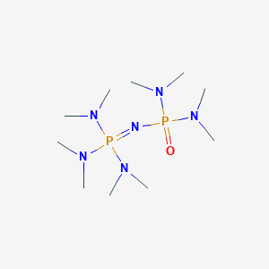 molecular formula C10H30N6OP2 B1598197 N-[Bis(dimethylamino)phosphorylimino-bis(dimethylamino)-lambda5-phosphanyl]-N-methylmethanamine CAS No. 91241-12-2