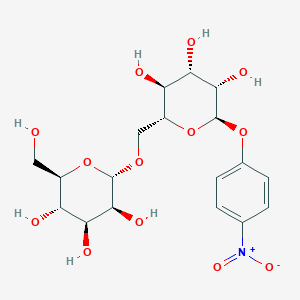 molecular formula C18H25NO13 B015982 4-Nitrophenyl 6-O-(a-D-mannopyranosyl)-a-D-mannopyranoside CAS No. 72647-96-2