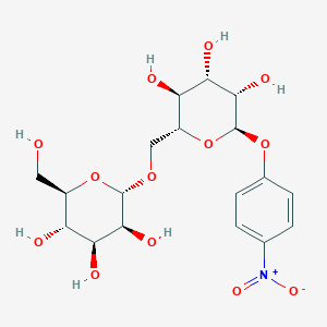 molecular formula C18H25NO13 B015982 4-Nitrophenyl 6-O-alpha-D-mannopyranosyl-alpha-D-mannopyranoside CAS No. 72647-96-2
