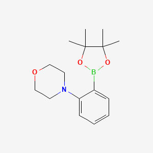 molecular formula C16H24BNO3 B1598200 4-(2-(4,4,5,5-Tetramethyl-1,3,2-dioxaborolan-2-yl)phenyl)morpholine CAS No. 1050505-83-3