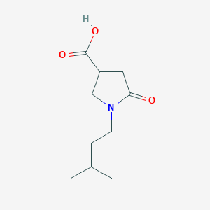1-(3-Methylbutyl)-5-oxopyrrolidine-3-carboxylic acid