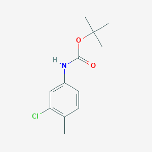 Carbamic acid, (3-chloro-4-methylphenyl)-, 1,1-dimethylethyl ester
