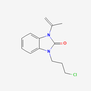 B1598232 1-(3-Chloropropyl)-1,3-dihydro-3-(1-methylvinyl)-2H-benzimidazol-2-one CAS No. 62780-84-1