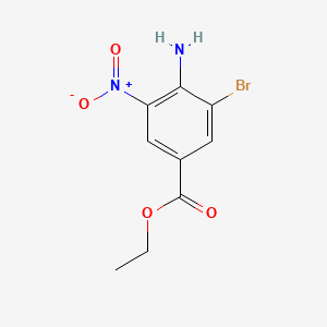 molecular formula C9H9BrN2O4 B1598236 Ethyl 4-amino-3-bromo-5-nitrobenzoate CAS No. 82760-42-7