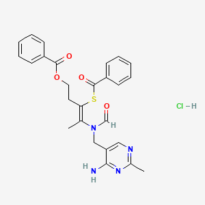 molecular formula C26H27ClN4O4S B1598240 O,S-Dibenzoyl thiamine hydrochloride CAS No. 2105-44-4