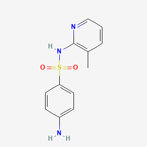 molecular formula C12H13N3O2S B1598244 4-amino-N-(3-methylpyridin-2-yl)benzenesulfonamide CAS No. 72460-27-6