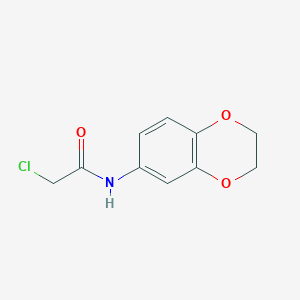 molecular formula C10H10ClNO3 B1598252 2-氯-N-(2,3-二氢-1,4-苯并二氧杂环-6-基)乙酰胺 CAS No. 42477-07-6