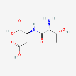 molecular formula C8H14N2O6 B1598255 2-[(2-Amino-3-hydroxybutanoyl)amino]butanedioic acid CAS No. 108320-97-4