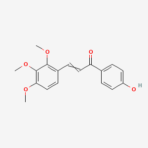 molecular formula C18H18O5 B1598258 1-(4-Hydroxyphenyl)-3-(2,3,4-trimethoxyphenyl)-2-propen-1-one CAS No. 556028-14-9