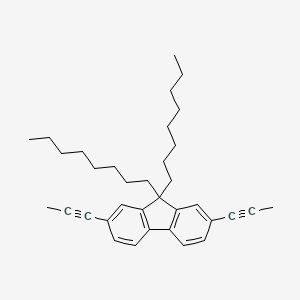 molecular formula C35H46 B1598263 9,9-Dioctyl-2,7-bis(prop-1-ynyl)fluorene CAS No. 278176-11-7