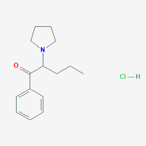 molecular formula C15H22ClNO B159828 1-Phenyl-2-(pyrrolidin-1-yl)pentan-1-one hydrochloride CAS No. 5485-65-4