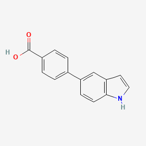 molecular formula C15H11NO2 B1598283 4-(1H-indol-5-yl)benzoic Acid CAS No. 886363-18-4