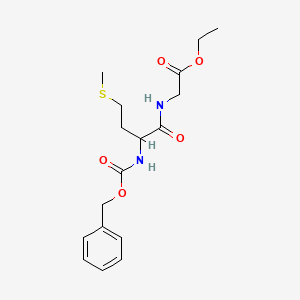 molecular formula C17H24N2O5S B1598289 N-CBZ-MET-GLY ETHYL ESTER CAS No. 27482-82-2