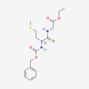 molecular formula C17H24N2O5S B1598289 Ethyl 2-[[4-methylsulfanyl-2-(phenylmethoxycarbonylamino)butanoyl]amino]acetate CAS No. 27482-82-2