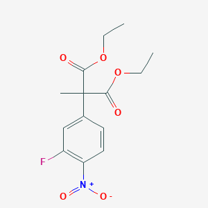 molecular formula C14H16FNO6 B1598292 二乙基(3-氟-4-硝基苯基)甲基丙二酸酯 CAS No. 78543-06-3