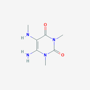 molecular formula C7H12N4O2 B1598297 1,3-dimethyl-5-methylamino-6-aminouracil CAS No. 54729-62-3