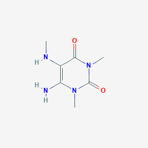 molecular formula C7H12N4O2 B1598297 6-amino-1,3-dimethyl-5-(methylamino)pyrimidine-2,4(1H,3H)-dione CAS No. 54729-62-3