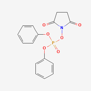 molecular formula C16H14NO6P B1598298 (2,5-Dioxopyrrolidin-1-yl) diphenyl phosphate CAS No. 75513-55-2