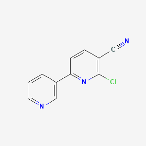 molecular formula C11H6ClN3 B1598306 6-Chloro-[2,3']bipyridinyl-5-carbonitrile CAS No. 63219-04-5
