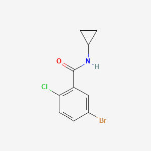 molecular formula C10H9BrClNO B1598312 5-bromo-2-chloro-N-cyclopropylbenzamide CAS No. 669734-35-4