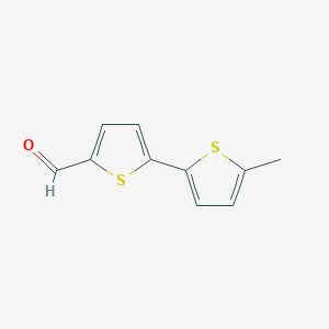 molecular formula C10H8OS2 B1598315 5-(5-Methylthiophen-2-yl)thiophene-2-carbaldehyde CAS No. 32358-94-4