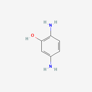 molecular formula C6H8N2O B1598321 2,5-二氨基苯酚 CAS No. 636-25-9
