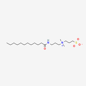 molecular formula C20H42N2O4S B1598329 Dimethyl(3-((1-oxododecyl)amino)propyl)(3-sulphopropyl)ammonium hydroxide CAS No. 52562-28-4