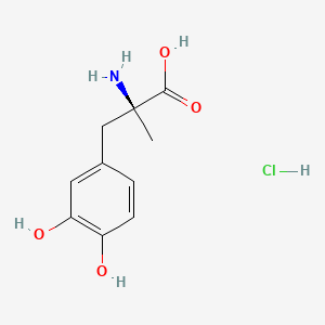 molecular formula C10H14ClNO4 B1598333 alpha-Methyldopa hydrochloride CAS No. 884-39-9