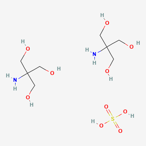 molecular formula C8H24N2O10S B1598334 (2-Hydroxy-1,1-bis(hydroxymethyl)ethyl)ammonium hydrogen sulphate CAS No. 6992-38-7