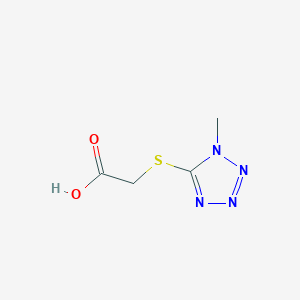 molecular formula C4H6N4O2S B1598336 [(1-Methyl-1h-tetrazol-5-yl)thio]acetic acid CAS No. 55862-52-7