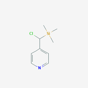 molecular formula C9H14ClNSi B159835 Pyridine, 4-[chloro(trimethylsilyl)methyl]-(9CI) CAS No. 138761-52-1