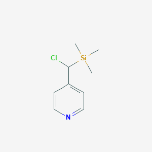 molecular formula C9H14ClNSi B159835 4-[(Trimethylsilyl)chloromethyl]pyridine CAS No. 138761-52-1