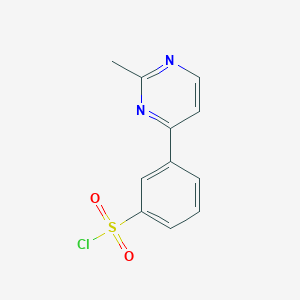 molecular formula C11H9ClN2O2S B1598359 3-(2-Methylpyrimidin-4-yl)benzene-1-sulfonylchloride CAS No. 465514-07-2